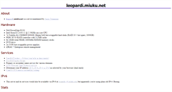 Desktop Screenshot of leopardi.miuku.net