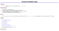 Desktop Screenshot of orava.miuku.net